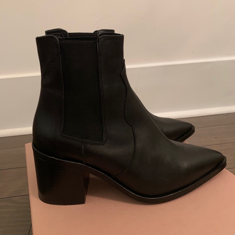 L’Intervalle Black Leather Boots